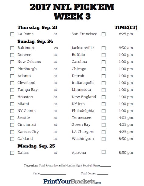 Printable Nfl Schedule 2021 Pdf Calendar Printables Free Blank