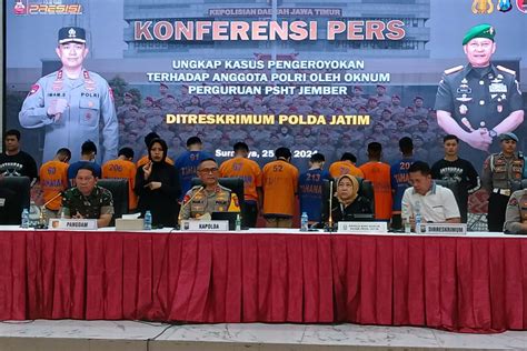 Ini Peran 13 Tersangka Anggota PSHT Yang Keroyok Polisi Di Jember