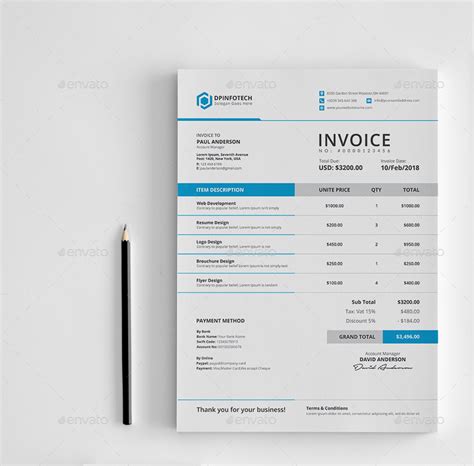 Invoice Print Templates GraphicRiver