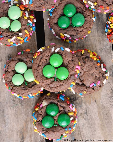 Chocolate Mint Rainbow Shamrock Cookies #FilltheCookieJar