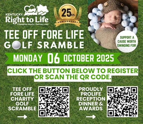 2025 Tee Off Fore Life Golf Scramble - Kentucky Right to Life