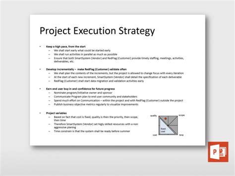 Project Execution Strategy