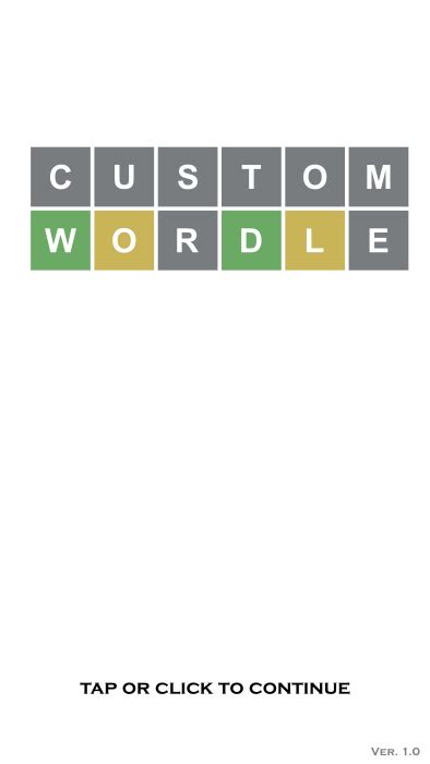 Custom Wordle by GamesGouki | CodeCanyon