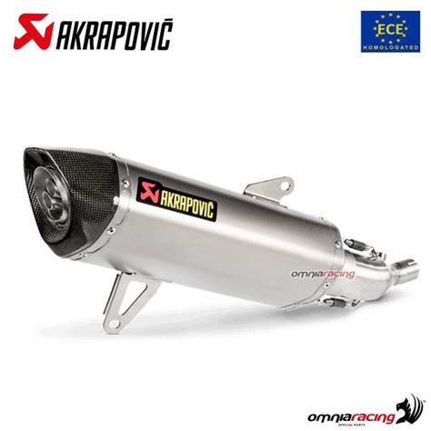 Akrapovic Exhaust Approved Steel Slip On Yamaha Xmax 300 2021 2024