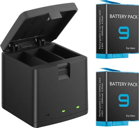 ENEGON Batería Recargable y Cargador de Batería para Hero 12 Hero 11