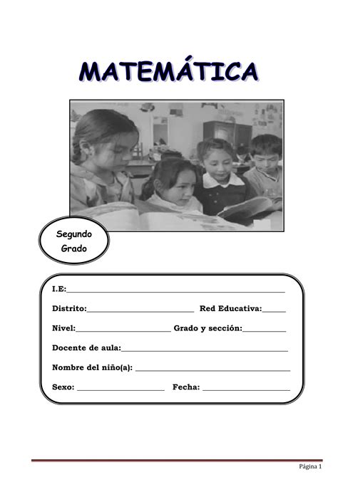 Pruebas De Matem Tica Segundo Grado De Primaria Tipo Ece Pdf