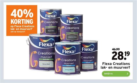 Flexa Creations Lak En Muurverf Aanbieding Bij Gamma