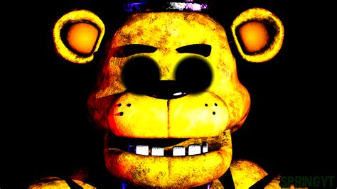 [C4D FNAF] Golden freddy jumpscare by springyt on DeviantArt