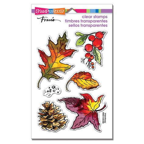 Stampendous Clear Photopolymer Stamps Autumn Leaves