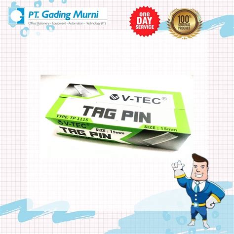 Jual VTEC TAG PIN REFILL LABEL TAG GUN 15MM Shopee Indonesia