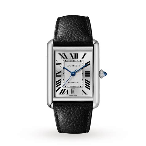 Cartier Tank Must De Cartier Extra Large Model Automatic Movement Steel Leather Wsta0040