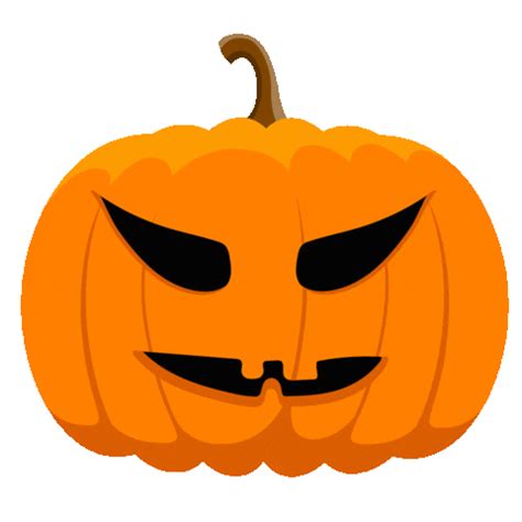 Halloween Pumpkin Sticker for iOS & Android | GIPHY