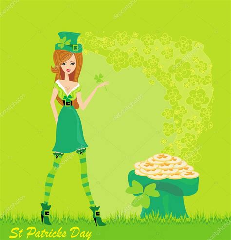 Sexy Leprechaun Girl Stock Vector Image By ©jackybrown 10586816