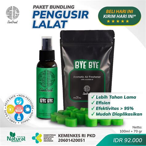 Jual Anti Serangga Pengusir Lalat Alami Non Pestisida Sangreat Bye Bye