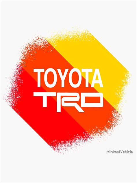 Toyota Racing Development Trd Red Orange Yellow Supra Tacoma