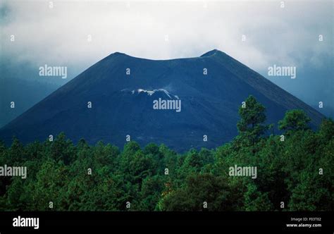 View of Paricutin, volcano in the Michoacan-Guanajuato volcanic field ...