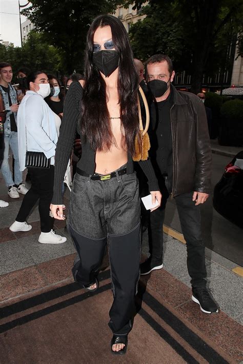 Bella Hadid Hot In Nude Cardigan Photos The Fappening