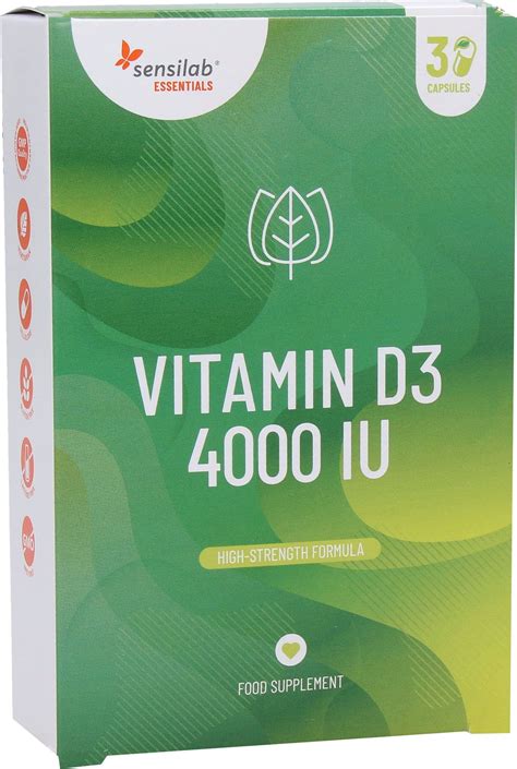 Essentials Vitamine D Ui G Lules Sensilab Boutique En