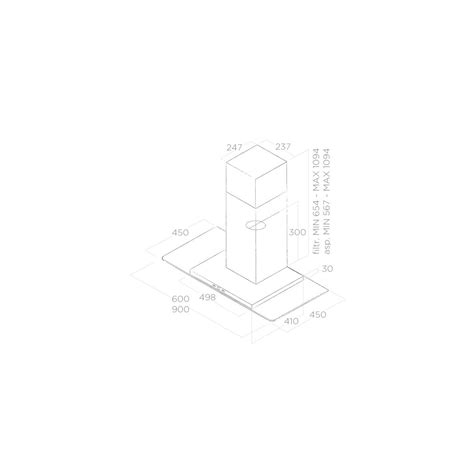 Elica Cappa A Parete Tribe PRF0150292 Acciaio Inox Da 60cm