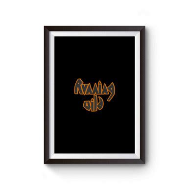 Running Wild Band Metal Logo Poster