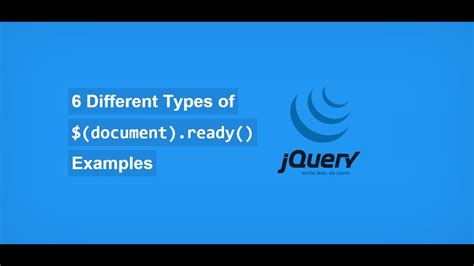 JQuery Document Ready Function YouTube