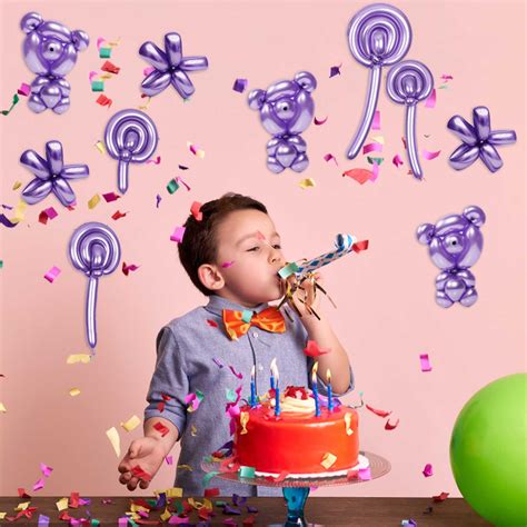 Zaroyeax 100 Pcs 260 Long Balloons Kit With Shiny Latex Twisting