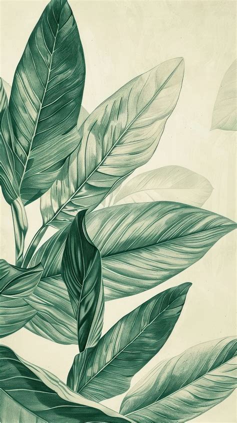 Wallpaper Leaf drawing sketch leaf. | Free Photo Illustration - rawpixel