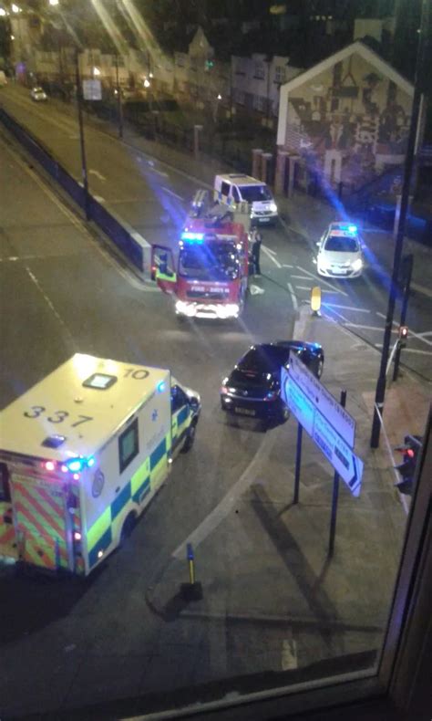 Newcastle City Centre Crash Involving Police Car Puts Two Officers In