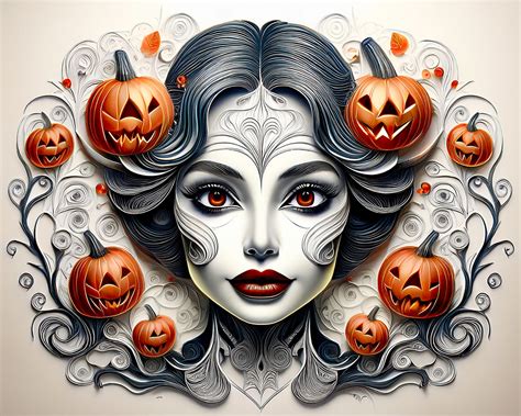 Halloween Woman Pumpkin Free Stock Photo Public Domain Pictures