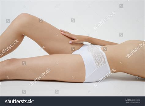 Side View Slim Woman Buttocks Lingerie Stock Photo Shutterstock