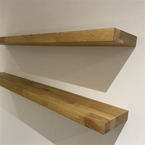 Solid Oak Floating Shelves Rustic Floating Shelves House Of Worktops