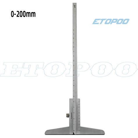 With Hook Vernier Depth Gauge 200mm 8inch 0 02mm D Grandado