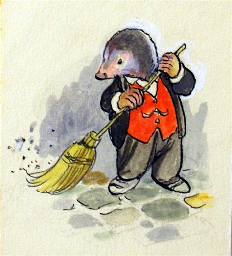 The Wind In The Willows Mole Sweeps Up Original Art By Wind In The