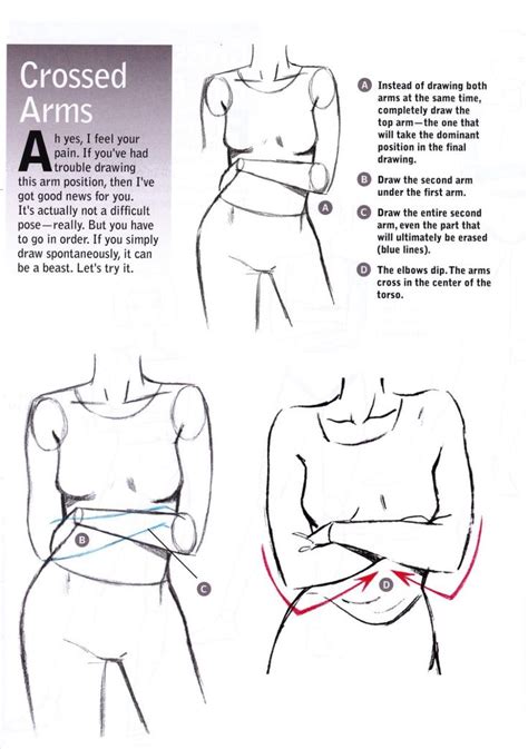 Drawing Tip: Crossed Arms by Christopher-Hart on DeviantArt | Drawing ...