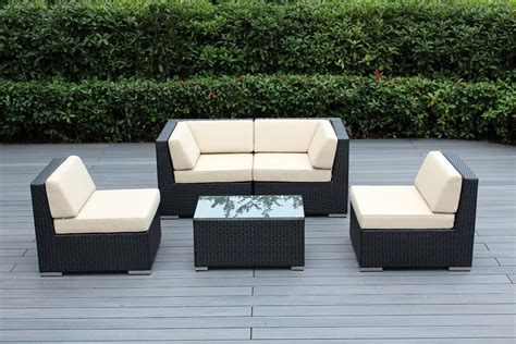 Ohana Piece Outdoor Wicker Patio Furniture Sectional Conversation Set