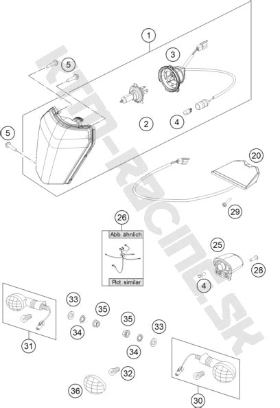 Ktm Racing Sch Ma Lighting System Pre Model Ktm Enduro Exc