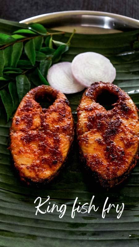 King Fish Fry Recipe | Seer Fish Fry | Anjal Fish Fry | Meen Varuval ...