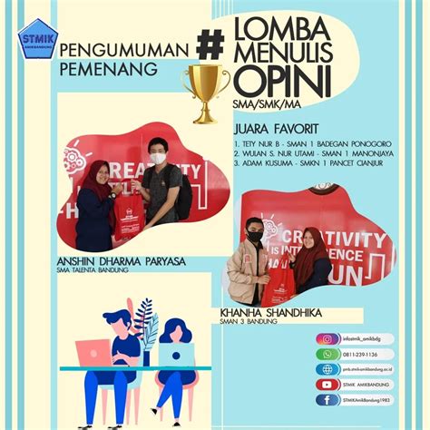 Pemenang Lomba Menulis Opini 2020 STMIK AMIKBANDUNG