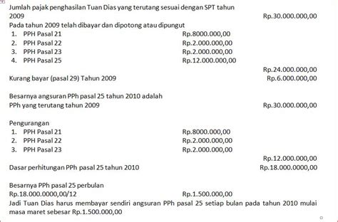 Contoh Soal Pph Pasal 29 Dan Jawabannya Ilmu