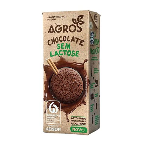 Leite Agros Chocolate Meio Gordo Sem Lactose Ml Leite