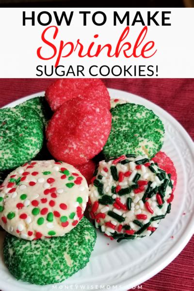 Holiday Sugar Cookies with Sprinkles - Moneywise Moms - Easy Family Recipes