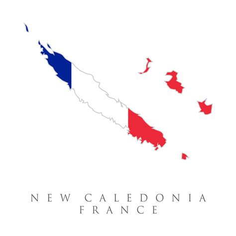 Vector Illustration Flag of New Caledonia France for continue. New ...