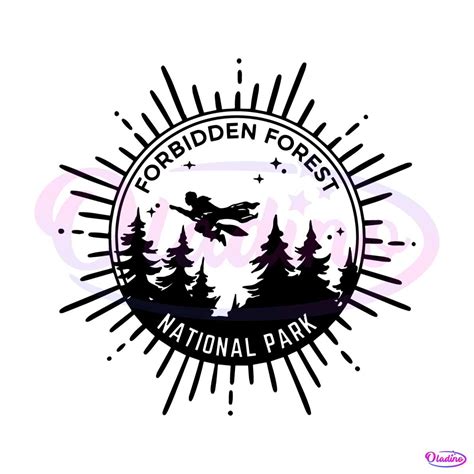 HP Forbidden Forest National Park SVG Harry Potter SVG File Oladino