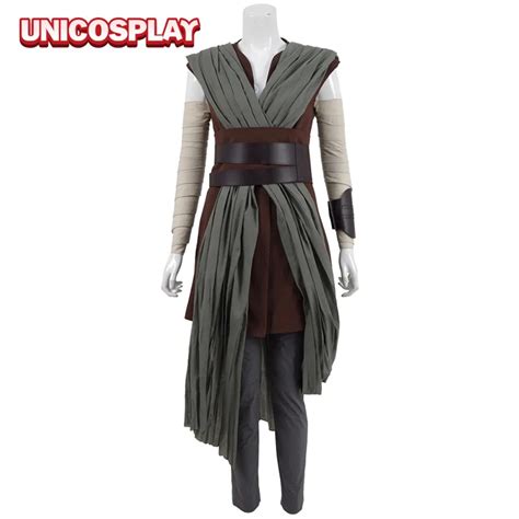 Buy Star Wars 8 The Last Jedi Rey Cosplay Costumes Carnival Halloween Robe