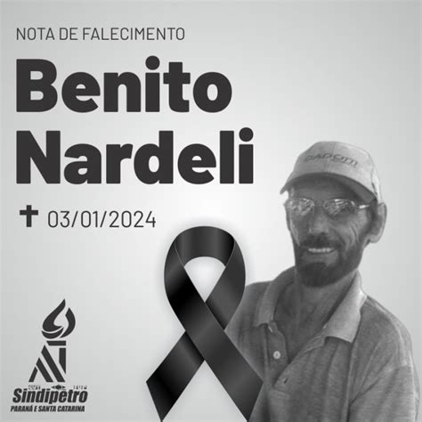 Nota De Falecimento Benito Nardeli Sindipetro Pr Sc