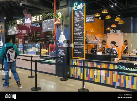 The Pennsy Food Court, Penn Station, NYC Stock Photo - Alamy