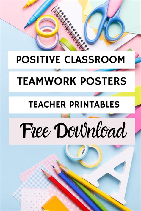 Printable Classroom POSTERS - Positive Values - Kate Shelby