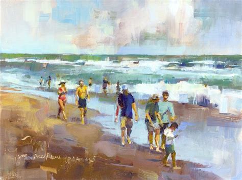 Beach Walk Tom Nachreiner American Impressionist Beach Walk