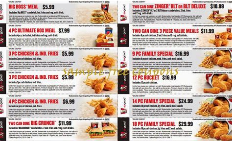 Printable Kfc Coupons