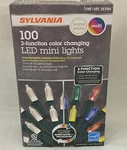 Amazon Sylvania Christmas Lights Function Color Changing Warm